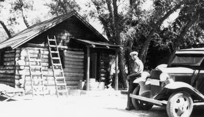 Cabin construction in the mid 1930s